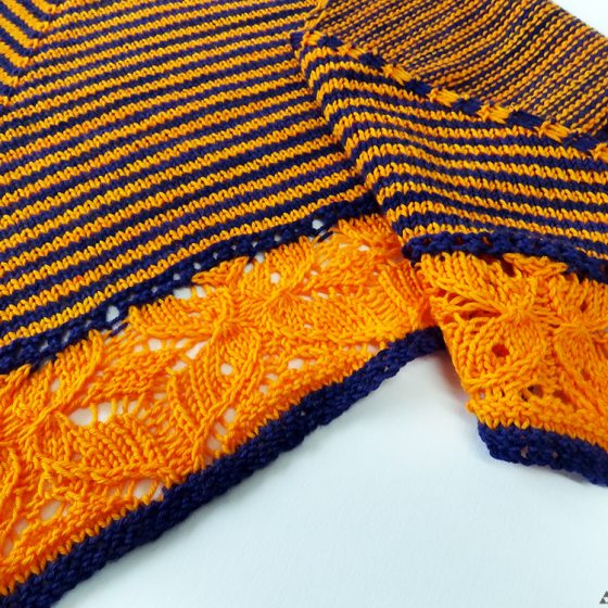 Flickflauder shawl detail butterfly schmetterling