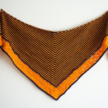Flickflauder shawl total tuch streifen lace