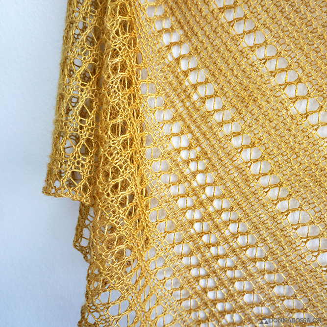 langebaan shawl tuch stricken lochmuster knit yarn over