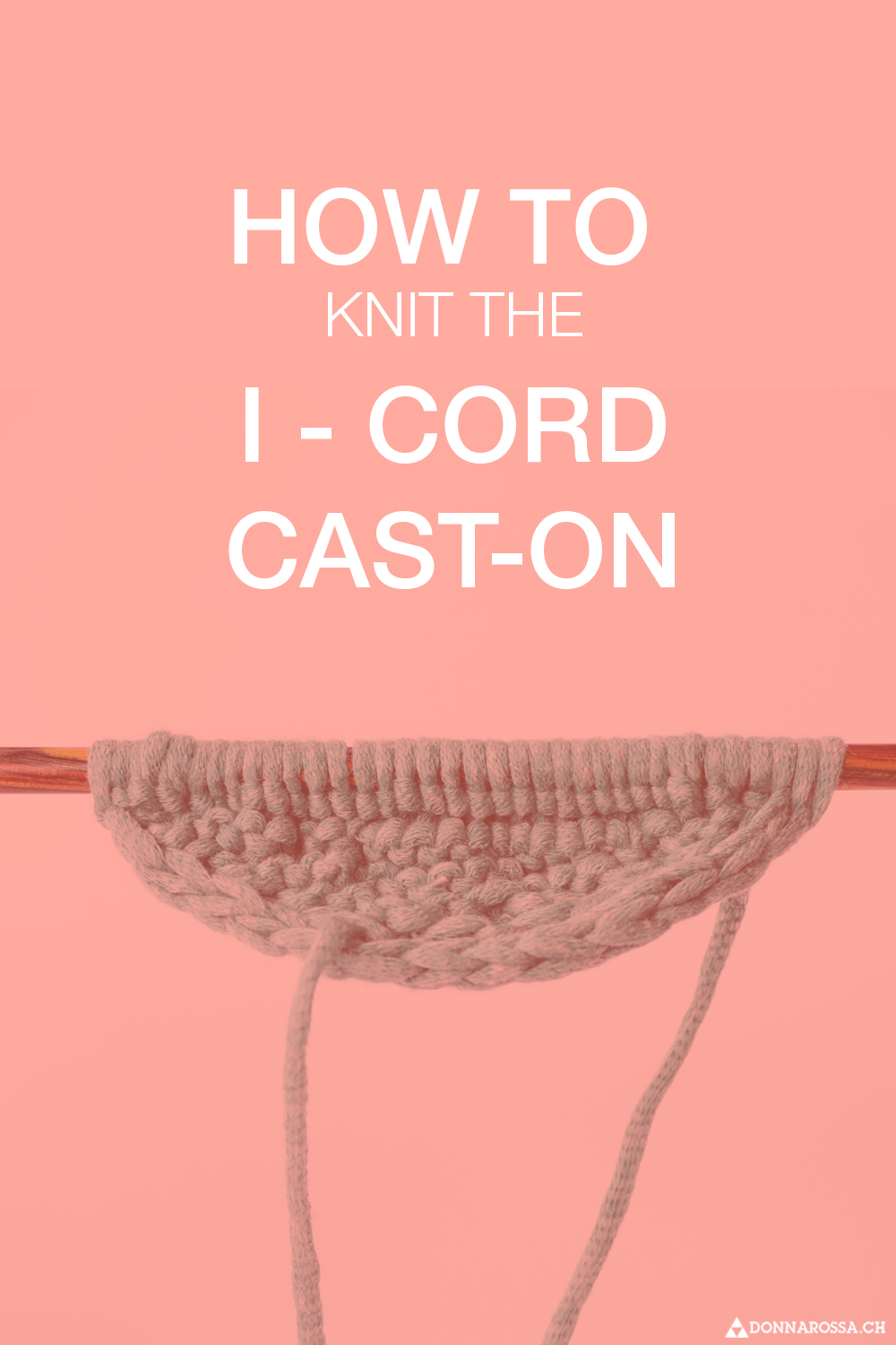 How to knit the I-Cord CO