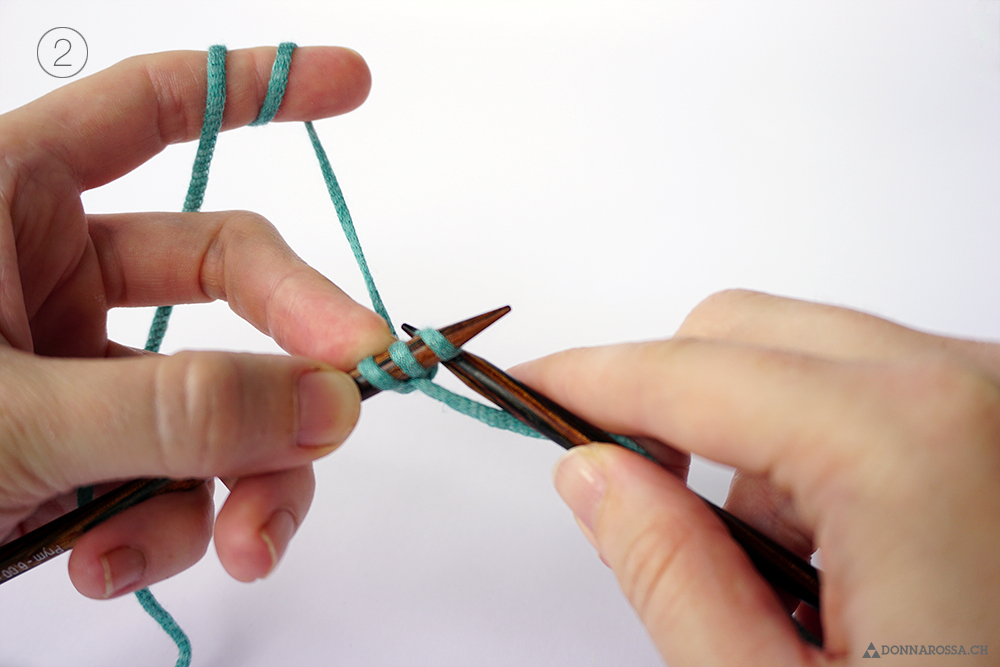 I-Cord CO donnarossa tutorial Kordel knit stitches