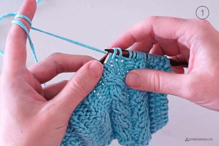 How to knit cables without a cable needle DONNAROSSA