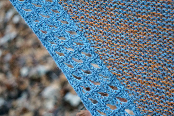 Pizol shawl donnarossa knitting pattern lace border detail