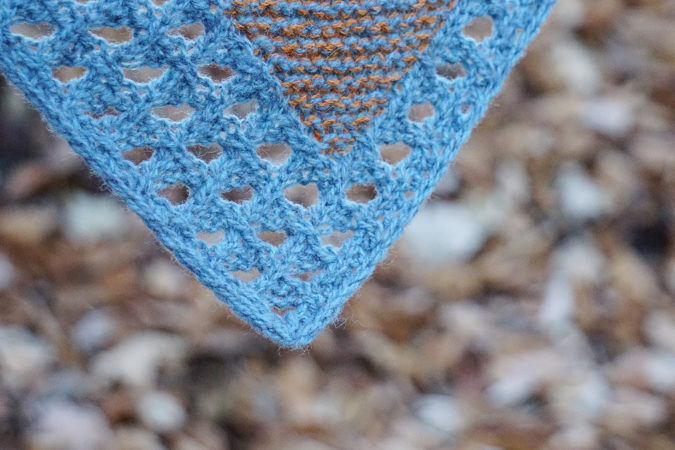 Pizol shawl donnarossa knitting pattern lace border tip