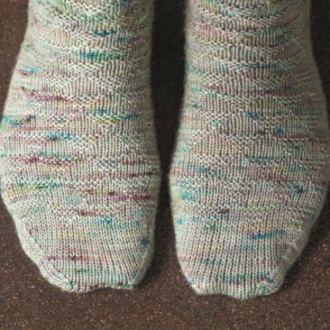 Churfirsten sock knitting pattern donnarossa toes