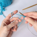 Invisible circular cast-on: how to knit from the centre out